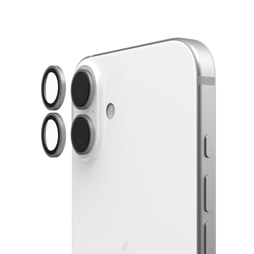 URBAN ARMOR GEAR Kameralinsen Schutz kompatibel mit iPhone 16 / iPhone 16 Plus Kamera-Schutz (Ultra-Klar, Kratzfest, Anti-Fingerabdruck, Ring aus Titanlegierung, Inkl. Montagekit) von URBAN ARMOR GEAR