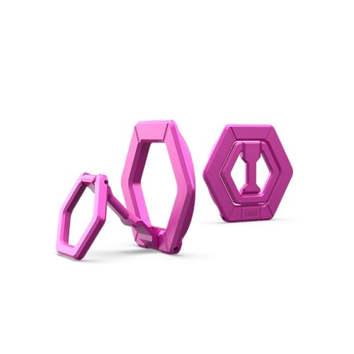 URBAN ARMOR GEAR Magnetring / Halterung / Ständer für magnetische Hüllen (360 Grad drehbar, Aufstellung im Hoch- und Querformat, Starke Magneten) Pink von URBAN ARMOR GEAR