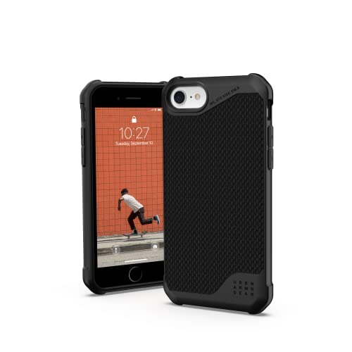 URBAN ARMOR GEAR Metropolis LT Case kompatibel mit Apple iPhone SE Hülle [Fallschutz nach Militärstandard, Wireless Charging (Qi) kompatibel, Sturzfeste Handyhülle] Kevlar von URBAN ARMOR GEAR