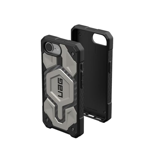 URBAN ARMOR GEAR Monarch Pro Case kompatibel mit Apple iPhone 16E Hülle (Wireless Charging/Magnetische Aufladung kompatibel, 5-Schichten Schutz) Titan von URBAN ARMOR GEAR