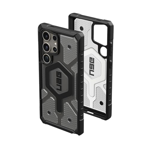 URBAN ARMOR GEAR Pathfinder Case Samsung Galaxy S24 Ultra Hülle [Magnetring, Designed for Samsung Zertifiziert, Wireless Charging kompatibel, 5,5m Fallschutz] Ice (transparent) von URBAN ARMOR GEAR