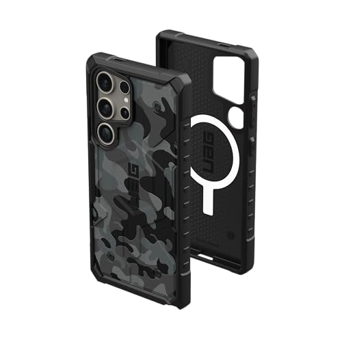 URBAN ARMOR GEAR Pathfinder Case Samsung Galaxy S24 Ultra Hülle [Magnetring, Designed for Samsung Zertifiziert, Wireless Charging kompatibel, 5,5m Fallschutz] Midnight camo von URBAN ARMOR GEAR