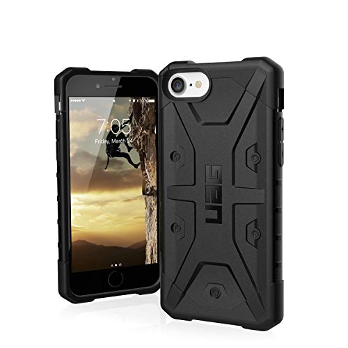 URBAN ARMOR GEAR Pathfinder Hülle Apple iPhone SE (2022 & 2020) / 8/7 / 6S Schutzhülle (Wireless Charging kompatibles Cover, Sturzfeste Handyhülle, Ultra Slim Bumper) - schwarz von URBAN ARMOR GEAR