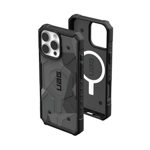 URBAN ARMOR GEAR Pathfinder MS Hülle kompatibel mit Apple iPhone 16 Pro Max Case (Wireless Charging/Magnetisches Aufladen kompatibel, Fallschutz nach Militärstandard) geo camo von URBAN ARMOR GEAR