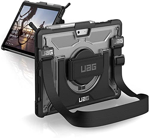 URBAN ARMOR GEAR Plasma Schutzhülle nach US-Militärstandard für Microsoft Surface Go/Go 2 / Go 3 / Go 4 Hülle [Type Cover kompatibel, Handschlaufe, Standfunktion, Verstärkte Ecken] transparent von URBAN ARMOR GEAR