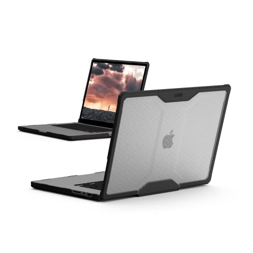 URBAN ARMOR GEAR Plyo Case für das Apple MacBook Pro 16 Hülle (M4 / M3 / M2 / M1-2024/2023 / 2022/2021) Case (Schutzhülle nach US-Militärstandard) Ice (transparent) von URBAN ARMOR GEAR