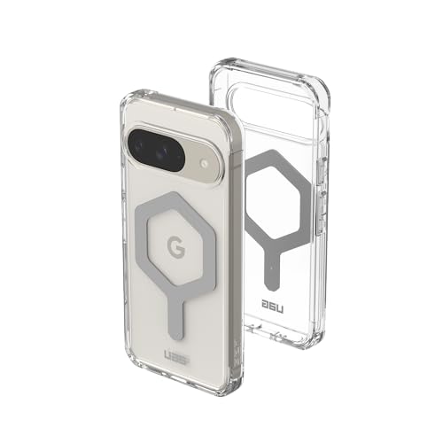 URBAN ARMOR GEAR Plyo Pro Case Google Pixel 9 Hülle (Made for Google Pixel Zertifiziert, Wireless Charging/Magnetisches Aufladen optimiert) Ice (transparent) / Silber von URBAN ARMOR GEAR