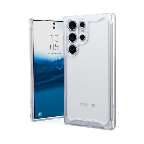 Urban Armor Gear Plyo Schutzhülle Samsung Galaxy S23 Ultra Hülle [Offiziell Designed for Samsung Zertifiziert, Sturzfeste Handyhülle, Wireless Charging kompatibles Cover] Ice (transparent) von URBAN ARMOR GEAR