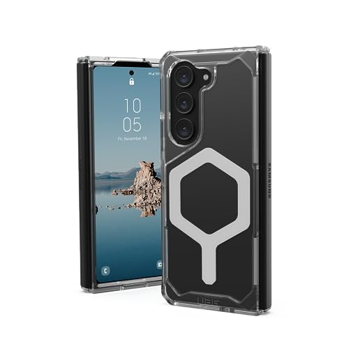 URBAN ARMOR GEAR Schutzhülle für Samsung Galaxy Z Fold 5 (2023) Plyo Pro, transparent [Made for Samsung zertifiziert, Sturzfest nach US-Army Standard, Kompatibel mit Qi Wireless Charging] von URBAN ARMOR GEAR