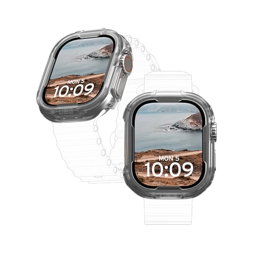 URBAN ARMOR GEAR Scout Case für Apple Watch Ultra/Ultra 2 (49mm) Hülle (Sturz- und stoßsicher, Apple Watch Case nach US-Militärstandard, Displayschutz) Ice von URBAN ARMOR GEAR