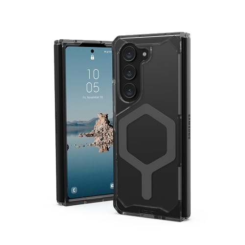 URBAN ARMOR GEAR UAG Schutzhülle für Samsung Galaxy Z Fold 5 (2023) Plyo Pro, grau/transparent [Made for Samsung Zertifiziert, Sturzfest nach US-Army Standard, Kompatibel mit Qi Wireless Charging] von URBAN ARMOR GEAR