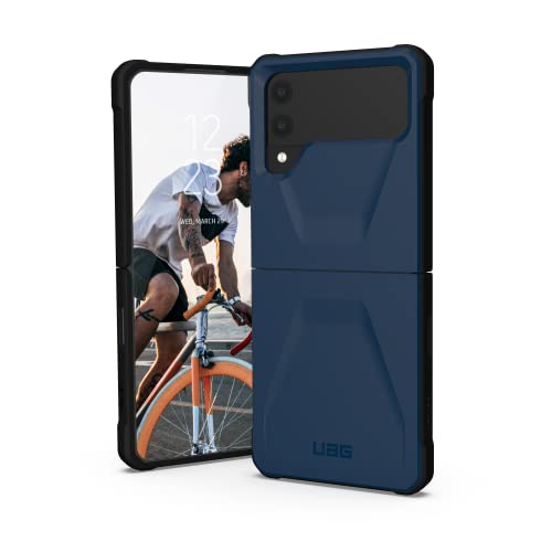 Urban Armor Gear Civilian Schutzhülle für das Samsung Galaxy Z Flip 4 5G Hülle [Offiziell Designed for Samsung Zertifiziert, Wireless Charging kompatibeles Cover, Sturzfestes Case] blau, 214007115555 von URBAN ARMOR GEAR