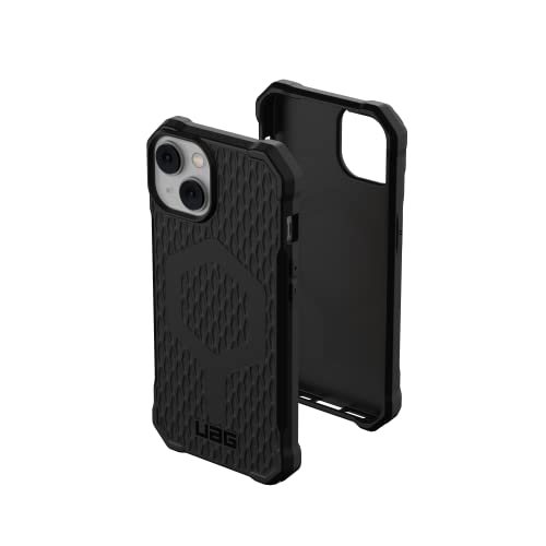 Urban Armor Gear Essential Case kompatibel mit Apple iPhone 14/13 Silikon-Hülle [Dünnes TPU, Wireless Charging/Magnetisches Laden, Sturz- und stoßfest] schwarz, 114089114040 von URBAN ARMOR GEAR