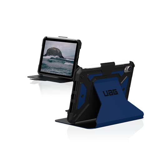 Urban Armor Gear Metropolis SE Case Apple iPad Mini 6 Hülle (2021/6. Generation) [Sturz- und stoßfest nach US-Militärstandard, Standfunktion, Apple Pencil Halterung, Wake/Sleep] blau von Urban Armor Gear