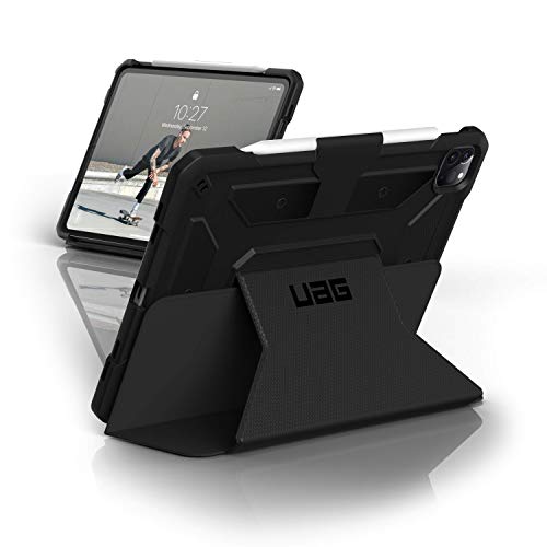 Urban Armor Gear Metropolis Schutzhülle nach US-Militärstandard für Apple iPad Pro 12.9'' (2020) - [Apple Pencil 2 kompatibel, Verstärkte Ecken, Wake/Sleep, Sturzfest, Standfunktion] - schwarz von URBAN ARMOR GEAR