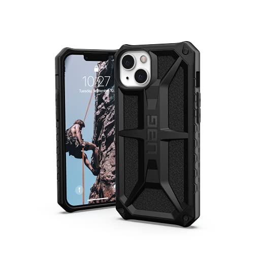 Urban Armor Gear Monarch Schutzhülle kompatibel mit Apple iPhone 13 [Wireless Charging kompatibel, 5-Schichten Schutz nach Militärstandard, Erhöhter Rand] schwarz von URBAN ARMOR GEAR