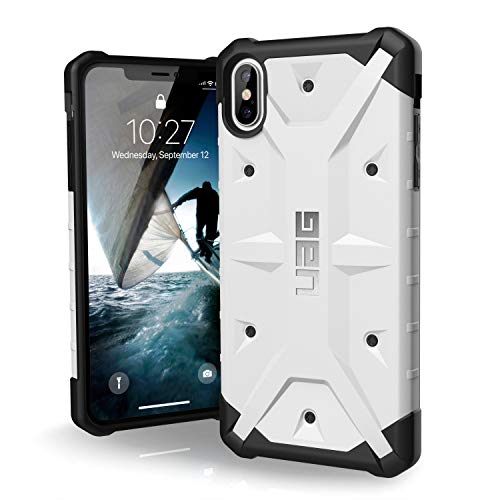 Urban Armor Gear Pathfinder Schutzhülle nach US-Militärstandard für Apple iPhone Xs Max (weiß) [Qi kompatibel I Verstärkte Ecken I Sturzfest I Antistatisch I Vergrößerte Tasten] - 111107114141 von URBAN ARMOR GEAR