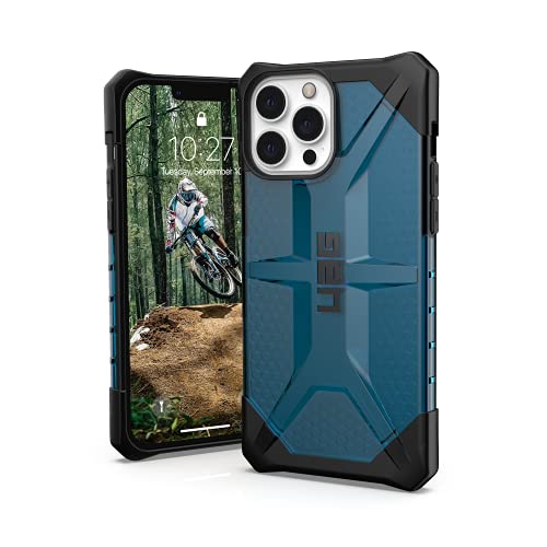 Urban Armor Gear Plasma Hülle kompatibel mit Apple iPhone 13 Pro Max [Wireless Charging kompatibles Cover, Sturzfeste Handyhülle, Erhöhter Rand] blau transparent (Mallard), 113163115555, blau (mallard transparent) von URBAN ARMOR GEAR