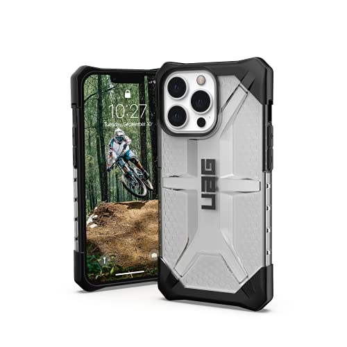 Urban Armor Gear Plasma Hülle kompatibel mit Apple iPhone 13 Pro [Wireless Charging kompatibles Cover, Sturzfeste Handyhülle, Erhöhter Rand] ice (transparent) von Urban Armor Gear