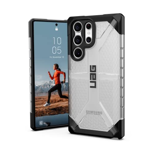 Urban Armor Gear Plasma Schutzhülle Samsung Galaxy S23 Ultra Hülle [Designed for Samsung Zertifiziert, Wireless Charging kompatibles Cover, Sturzfeste Handyhülle] Ice (transparent) von URBAN ARMOR GEAR