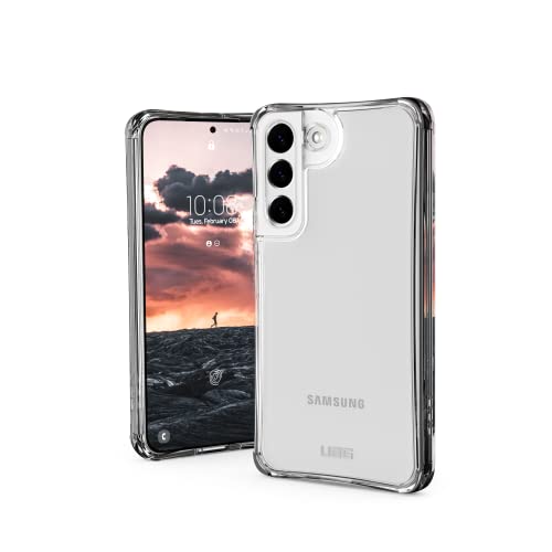 Urban Armor Gear Plyo Schutzhülle Samsung Galaxy S22 Hülle [Offiziell Designed for Samsung Zertifiziert, Sturzfeste Handyhülle, Wireless Charging kompatibles Cover] Ice (transparent) von URBAN ARMOR GEAR