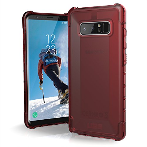 Urban Armor Gear Plyo Schutzhülle nach US-Militärstandard für Samsung Galaxy Note 8 - transparent (crimson rot) [Verstärkte Ecken | Sturzfest | Antistatisch | Vergrößerte Tasten] - NOTE8-Y-CR von URBAN ARMOR GEAR