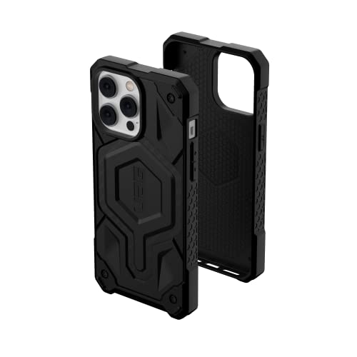 Urban Armor Gear UAG Monarch Pro Schutzhülle kompatibel mit Apple iPhone 14 Pro Max [Wireless Charging/Magnetische Aufladung kompatibel, 5-Schichten Schutz] schwarz/Carbon von URBAN ARMOR GEAR