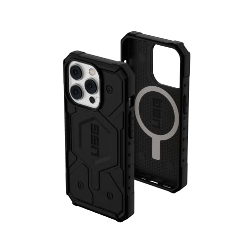 Urban Armor Gear UAG Pathfinder Case kompatibel mit Apple iPhone 14 Pro [Wireless Charging/Magnetisches Aufladen kompatibel, Fallschutz nach Militärstandard] schwarz, 114054114040 von URBAN ARMOR GEAR