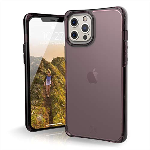 Urban Armor Gear by UAG [U] Mouve Schutzhülle Apple iPhone 12 Pro Max (6,7" Zoll) Hülle (Transparentes Case, Wireless Charging kompatibel, Sturzfest, Ultra Slim Bumper) - aubergine (transparent) von URBAN ARMOR GEAR