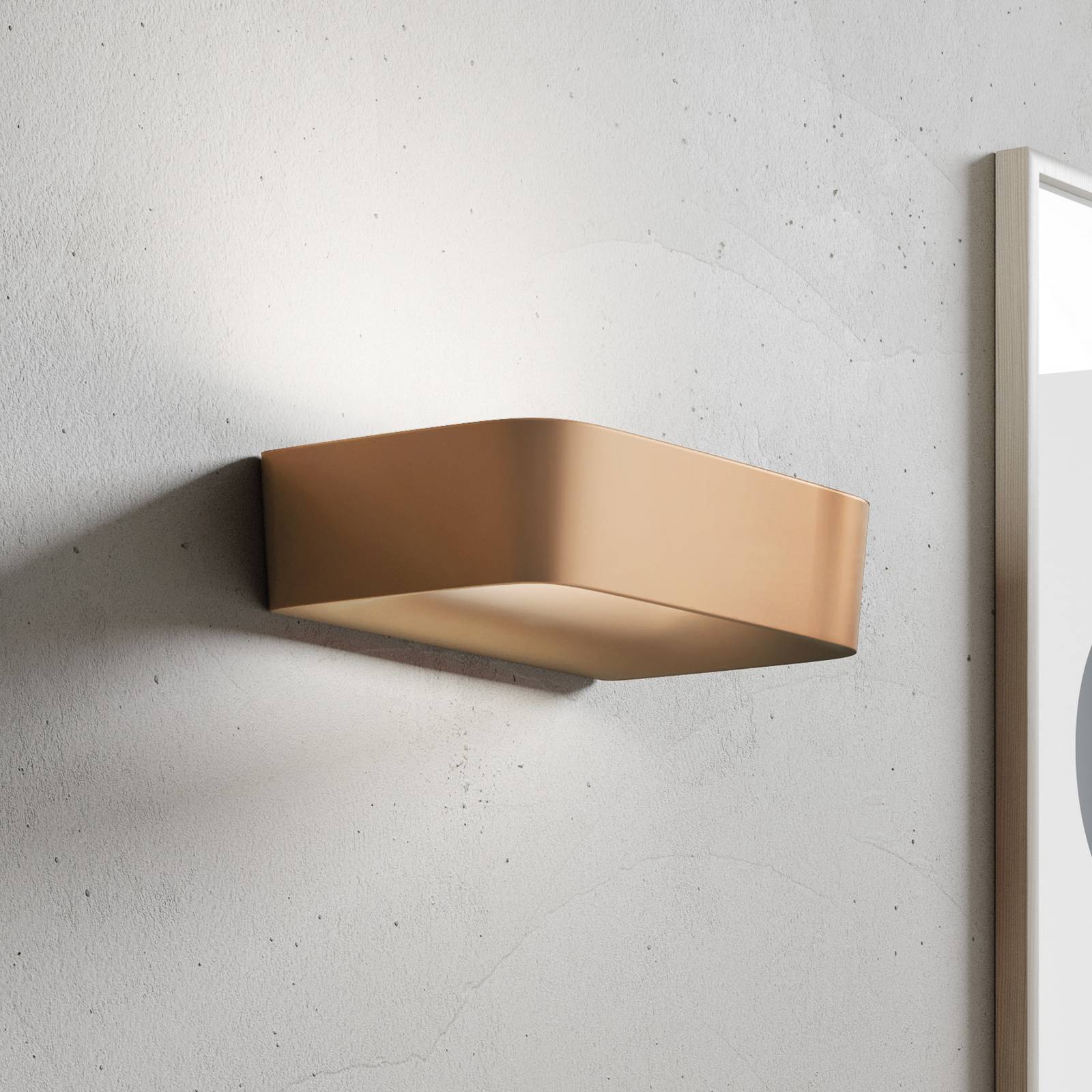 LED-Wandleuchte Aki, kupferfarben, Aluminium, 23 cm, 3.000 K LED-Wandleuchte Aki, kupferfarben, Aluminium, 23 cm, 3.000 K von URBAN by Sforzin