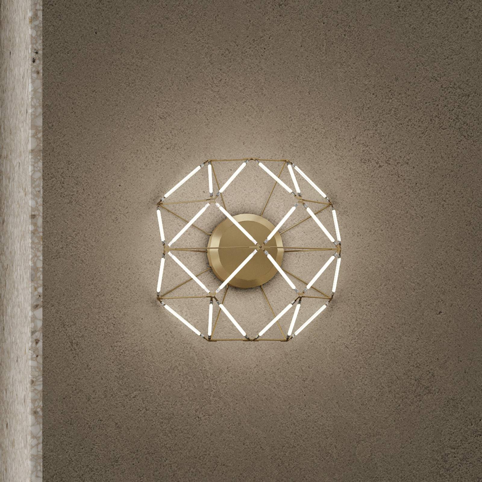 LED-Wandleuchte Euclide, goldfarben, Metall, 37,5 cm breit LED-Wandleuchte Euclide, goldfarben, Metall, 37,5 cm breit von URBAN by Sforzin