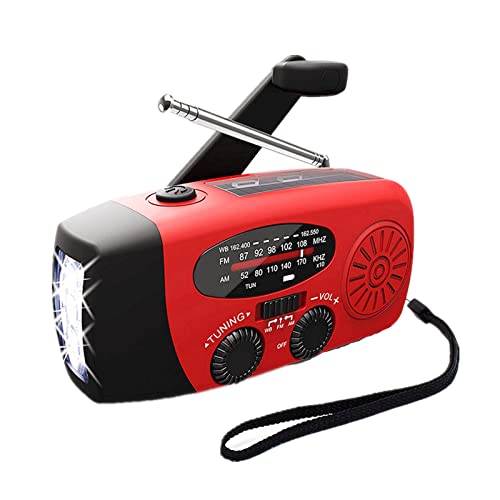 Radio Handkurbel Solar, SOS Emergency AM FM Led Taschenlampe, Wiederaufladbare Batterie Self Power Bank mit Dynamo Radio Multifunktionale Dynamo für Wandern Camping Camping Ourdoor Radio Handkurbel Solar, SOS Emergency AM FM Led Taschenlampe, Wiederaufladbare Batterie Self Power Bank mit Dynamo Radio Multifunktionale Dynamo für Wandern Camping Camping Ourdoor von URCheers