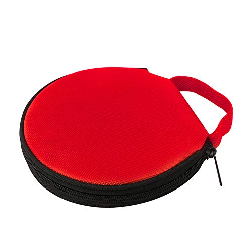 URFEDA CD Tasche, 20 Kapazität Tragbar CD/DVD-Hülle Brieftaschenhalter CD-Brieftasche, Film, CD-Aufbewahrung, tragbare DVD-Organizer, Hülle für Zuhause, Auto, Reisen Rot von URFEDA