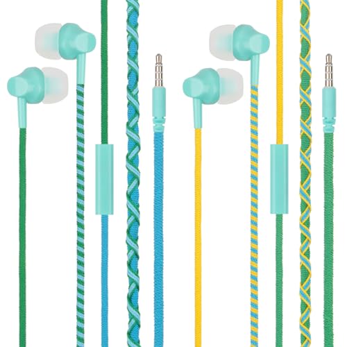 URIZONS 2 Stücke InEar Kopfhörer Bunte mit Kabel - Deep Bass Kopfhorer Noise Cancelling In-Ear Ohrhörer Ohrbügel für Laptop iPhone Computer Workouts Mikrofon Kinder URIZONS 2 Stücke InEar Kopfhörer Bunte mit Kabel - Deep Bass Kopfhorer Noise Cancelling In-Ear Ohrhörer Ohrbügel für Laptop iPhone Computer Workouts Mikrofon Kinder von URIZONS