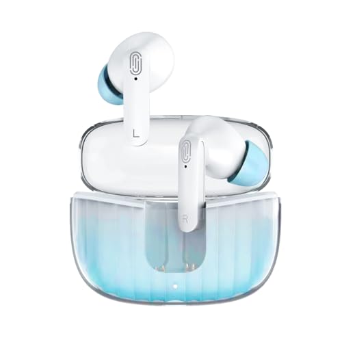URIZONS Farbverlauf ENC Bluetooth In-Ear Kopfhörer mit Geräuschunterdrückung – kabellose Kopfhorer Wireless Earbuds mit starkem Bass mit USB C Ladekabel und digitaler Batterieanzeige – Blau URIZONS Farbverlauf ENC Bluetooth In-Ear Kopfhörer mit Geräuschunterdrückung – kabellose Kopfhorer Wireless Earbuds mit starkem Bass mit USB C Ladekabel und digitaler Batterieanzeige – Blau von URIZONS