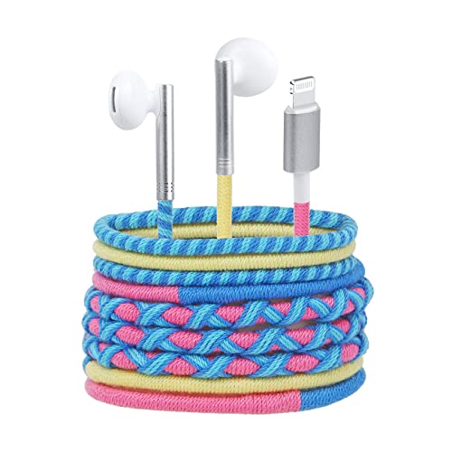 URIZONS In Ear Kopfhörer Kabel mit Mikrofon und Fernbedienung - In-Ohr Ohrhörer für Laptoptabletten Handy Smartphones Stoff Geflochtener für iPhone 7/8/11/12/13 ipod ipad etc von URIZONS