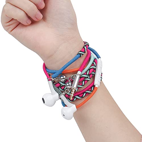 URIZONS In-Ear bunt Kopfhörer Kabel - Kopfhorer mit Mikrofon und Fernbedienung handgefertigte Stoff geflochtene Tribe Thread Wrapped Armband URIZONS In-Ear bunt Kopfhörer Kabel - Kopfhorer mit Mikrofon und Fernbedienung handgefertigte Stoff geflochtene Tribe Thread Wrapped Armband von URIZONS