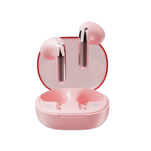 URIZONS Bluetooth In-Ear Headphones kabellose Kopfhörer – mit Mikrofon kabellose Ohrhörer Wireless Kopfhorer für Sportreisen, mit USB C Ladekabel und Power Display - Pink von URIZONS