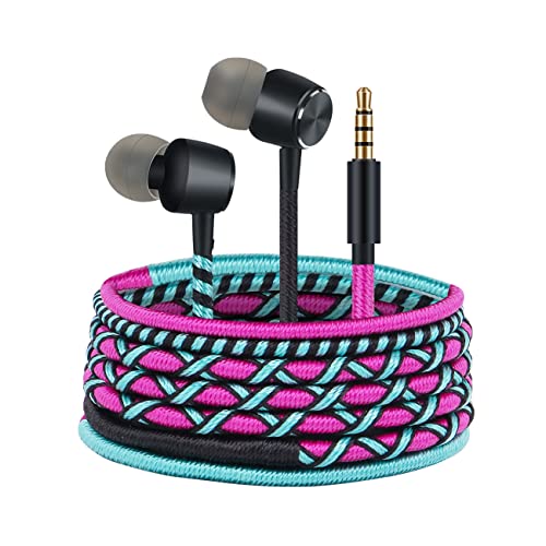 URIZONS für 3.5mm In-Ear kopfhörer bunt - mit Kabel in Ear kopfhörer Kabel Ohrhörer mit Mikrofon und Lautstärkeregler für iPhone MP3 Samsung, Gaming Ohrhörer mit 3.5mm Kopfhörer(7#) von URIZONS