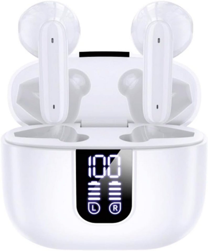 URIZONS mit Klarer Sound Die 13 mm dynamische Membran optimiert den Klang In-Ear-Kopfhörer (Intuitive Steuerung: Dank Touch-Funktion lassen sich Musik und Anrufe einfach bedienen. Ein Gaming-Modus mit geringer Latenz wird durch Halten beider Ohrhörer aktiviert., Bluetootg, Klare Anrufe hochempfindliches Mikrofon mit Geräuschreduzierung sorgt) von URIZONS