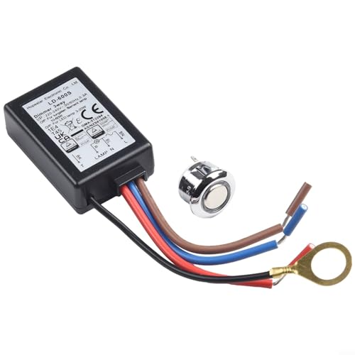 Induktiver Schalter AC 220~240V LD-600S Eingebauter 3-Wege-Finger-Touch-Dimmer EIN/AUS-Schalter Fad L BV 25-150W Für Tungslen-Glühlampe 3-25W LED-Licht von URPIZY