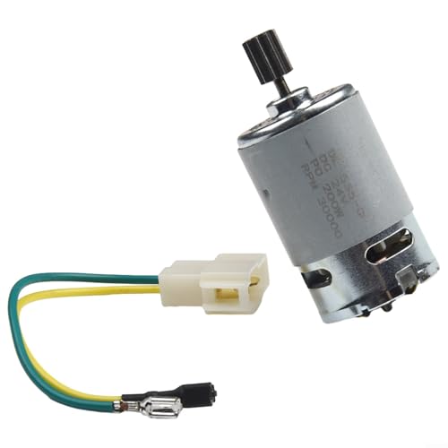 URPIZY 2 Stück 24V 555-C Elektromotor Für Kinderfahrzeuge 30000RPM 10T 40000RPM 19T Hochleistungs-Getriebemotor Mit Kühlung Und Zahnrädern Für DIY-Projekte(30000RPM 10T) von URPIZY