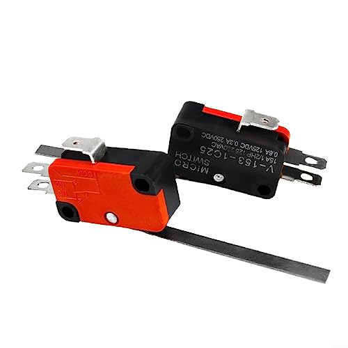 URPIZY 5 Stück Mikroschalter Reiseroute Endschalter V-153-1C25 Langer gerader Scharnierhebel Mikro-Endschalter URPIZY 5 Stück Mikroschalter Reiseroute Endschalter V-153-1C25 Langer gerader Scharnierhebel Mikro-Endschalter von URPIZY