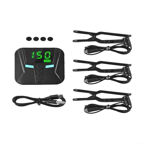 URPIZY Auto-Klicker Smartphone-Bildschirm-Tapper Handy-Touchscreen-Simulator Automatischer Finger-Tipper Für Apps Spiele Livestreams 150 Gänge ABS-Material Schwarz(Host 1 +3clicks) von URPIZY