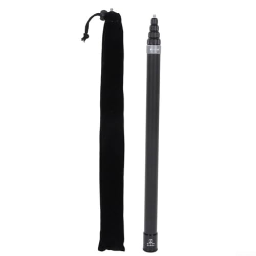 URPIZY Carbon Fiber Selfie Stativ 118 Zoll (300cm) Für Insta360 X5/X4 Kamera Mit Anti-Rutsch Griff Ausziehbar Stativ Teleskop Stange Selfie Drehverriegelung(Silver) von URPIZY
