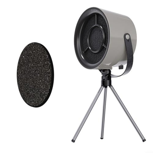 URPIZY Tragbare Tisch-Dunstabzugshaube mit 3-Gang-Ventilatorfiltern für Küche, Grillen, Kochen, Hot Pot Rauchentfernung (schwarz grau + Filter * 1) von URPIZY