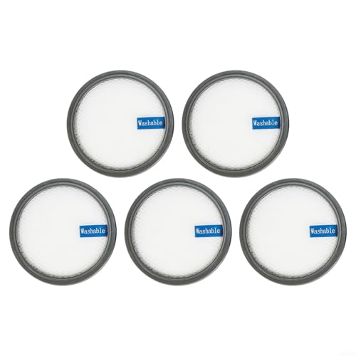 Waschbarer Ersatzfilter für PRETTYCARE W200 W300 W400 starke, leichte, schnurlose Staubsauger, Ersatzteile, Filter-Baumwolle, halten Sie Ihren Lebensstil gesünder (5 Stück) von URPIZY