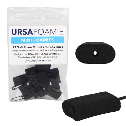 URSA Mini Foamies - Weiche Schaumstoffhalterungen für Lavalier-Mikrofone - Schwarz URSA Mini Foamies - Weiche Schaumstoffhalterungen für Lavalier-Mikrofone - Schwarz von URSA Straps