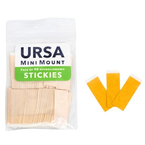 URSA MiniMount Stickies - Low Profile Hypoallergenic Stickies for Lavalier Microphones Fits URSA MiniMounts and All Lavalier Microphones (90 Pack) von URSA Straps