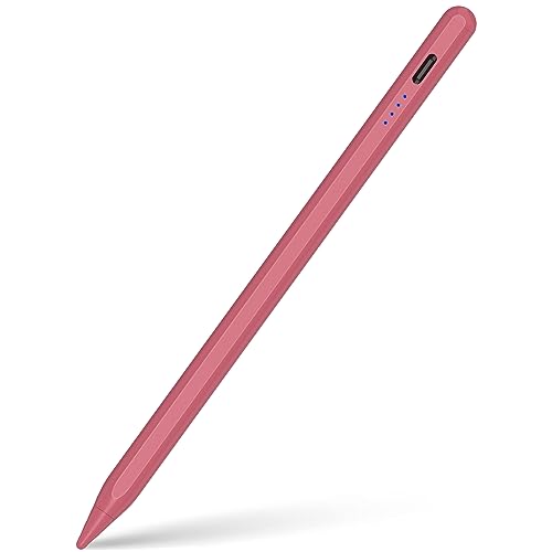 Stylus Pencil 2. Generation für iPad (2018-2024), Stylus Pen mit Schnelle Aufladung, Neigungserkennung, Palm-Ablehnung. Stylus Pencil für iPad 10-6, Mini 6/5, Air 5/4/3, Pro 11''/12,9''(Rosa) von URSICO
